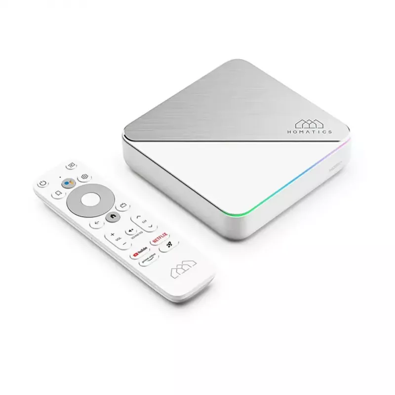 Striimimismeediumipleier Homatics Box R PLUS 4K Android TV — 4K voogedastus, Android TV platvorm