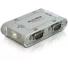 DeLOCK 87414 USB 2.0-lt 4-pordilisele RS-232 jadaadapter