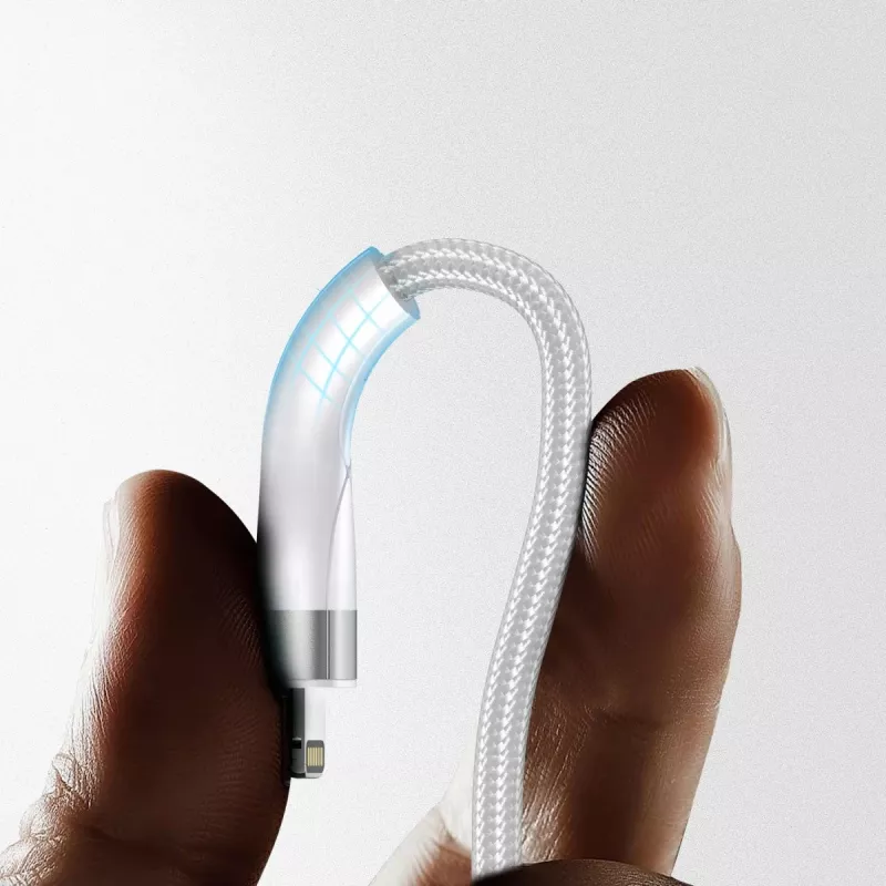 4smarts 541024 USB-kaabel 1,2 m, USB-A/USB-C, USB-C/Micro USB-A/Lightning, valge (541024)