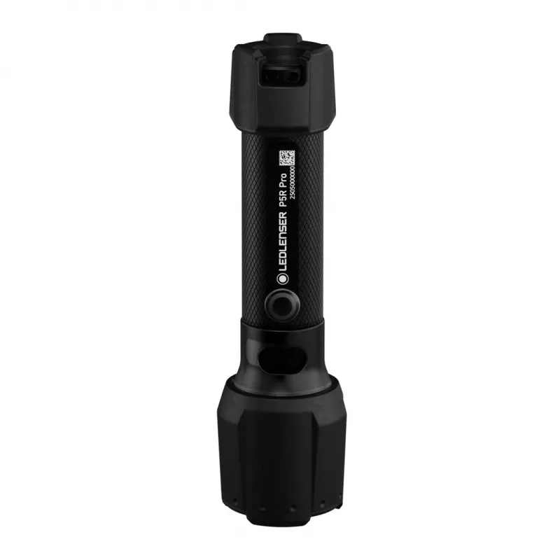 LED Lenser P5R Pro käeshoitav laetav LED-taskulamp, must, mudel 503101