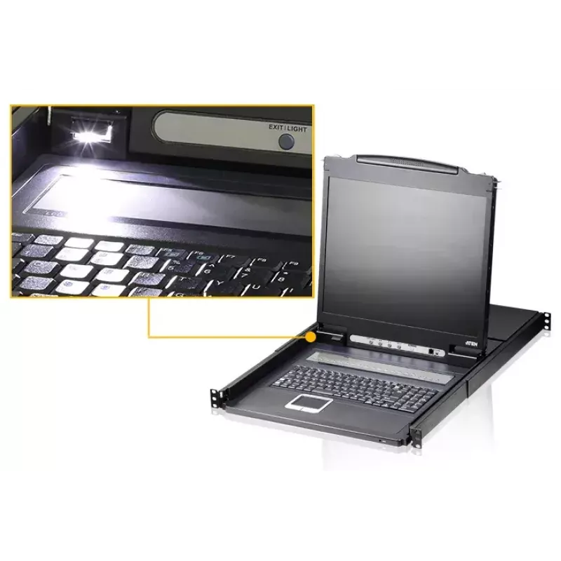 KVM lüliti ATEN CL1308N raami kinnitatav must