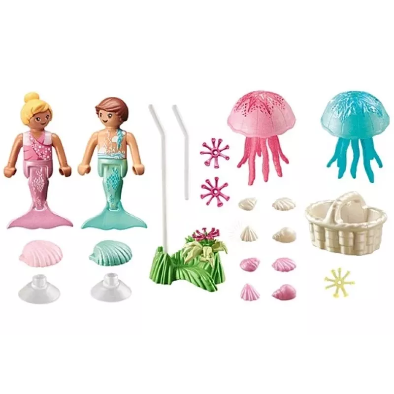 Figuurikomplekt Princess Magic 71504 Merineitsilapsed meduusidega