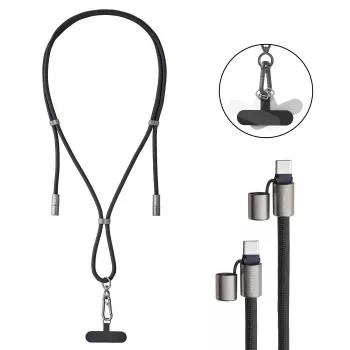 USB-C–USB-C kaabel 1,65 m / LANYARD must 7991000 Intenso