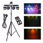LIGHT4ME Belka LED Par Derby Laser - valgustuskomplekt