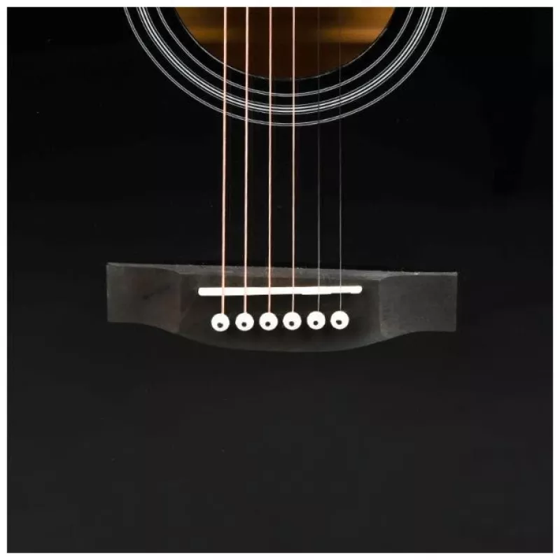 V-TONE AG Two BK - 4/4 akustiline kitarr, must