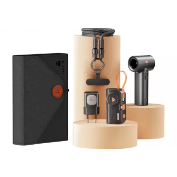 Reisikomplekt Havit STK011 EL laadija, akupank, USB-C kaabel, käsiventilaator