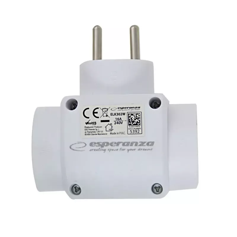 Esperanza ELK302W elektrijaotur, 3 pesa, valge
