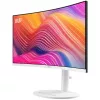 34-tolline MSI Modern MD342CQPWDE kumer VA LCD-kuvar 3440×1440 UWQHD 21:9, 4 ms, 300 cd/m², USB-jaotur, kõlarid, VESA, kõrgusega reguleeritav — Valge