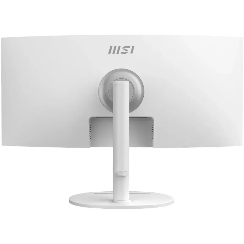 34-tolline MSI Modern MD342CQPWDE kumer VA LCD-kuvar 3440×1440 UWQHD 21:9, 4 ms, 300 cd/m², USB-jaotur, kõlarid, VESA, kõrgusega reguleeritav — Valge