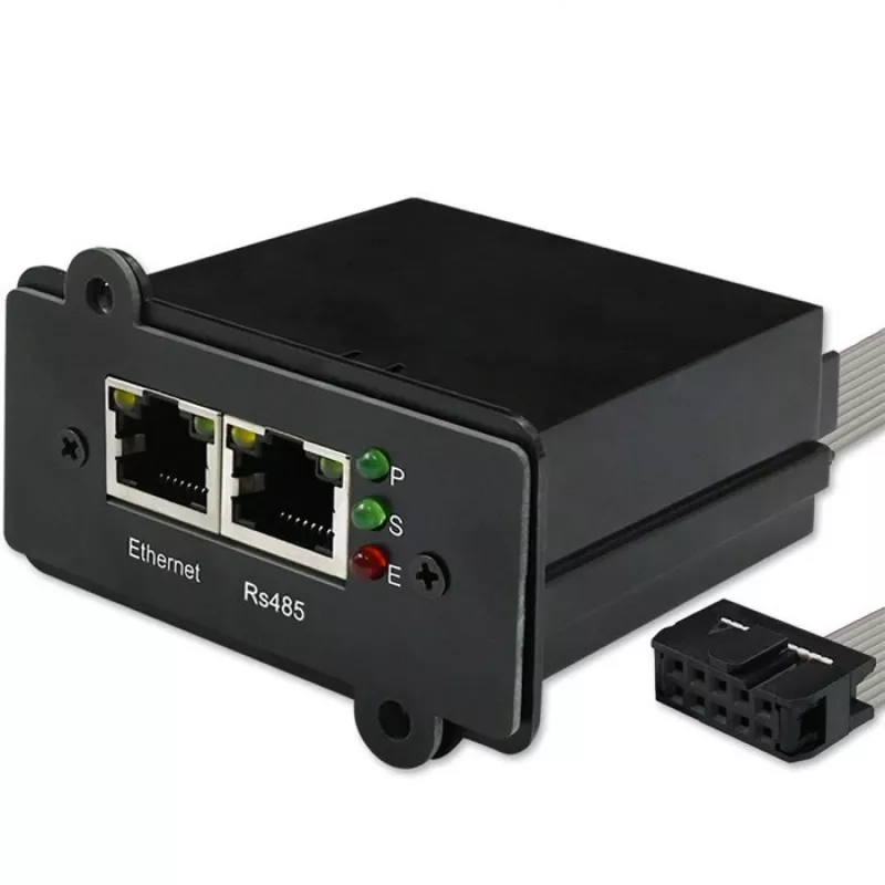 SNMP-võrguhaldusmoodul QOLTEC 50398 UPS-i jälgimiseks ja juhtimiseks
