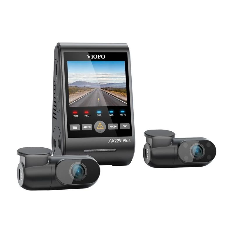 VIOFO A229 PLUS 3CH 2K + 1080p WiFi GPS pardakaamera