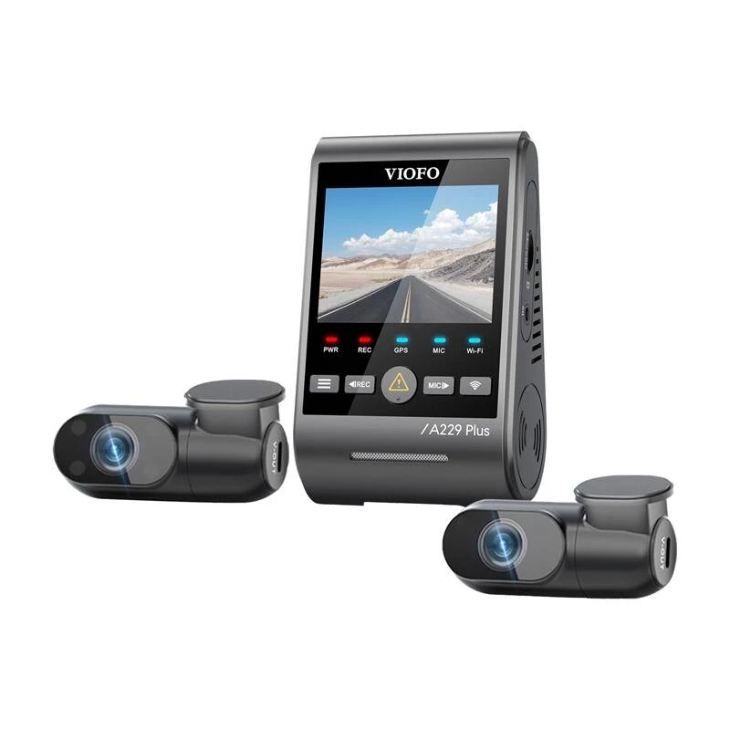 VIOFO A229 PLUS 3CH 2K + 1080p WiFi GPS pardakaamera