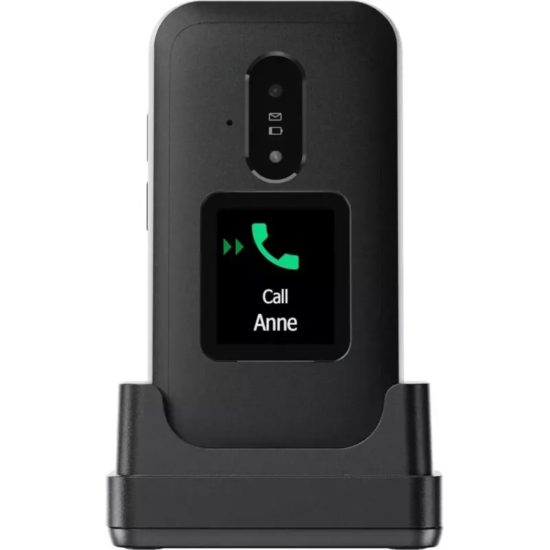 Nupptelefon Doro Leva E30 2,8-tolline 1150 mAh Must Valge