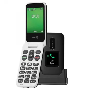 Nupptelefon Doro Leva E30 2,8-tolline 1150 mAh Must Valge