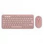 Logitech Pebble 2 Combo klaviatuur ja hiir komplektis universaalne RF-juhtmevaba + Bluetooth QWERTZ saksa roosa (920-012205)
