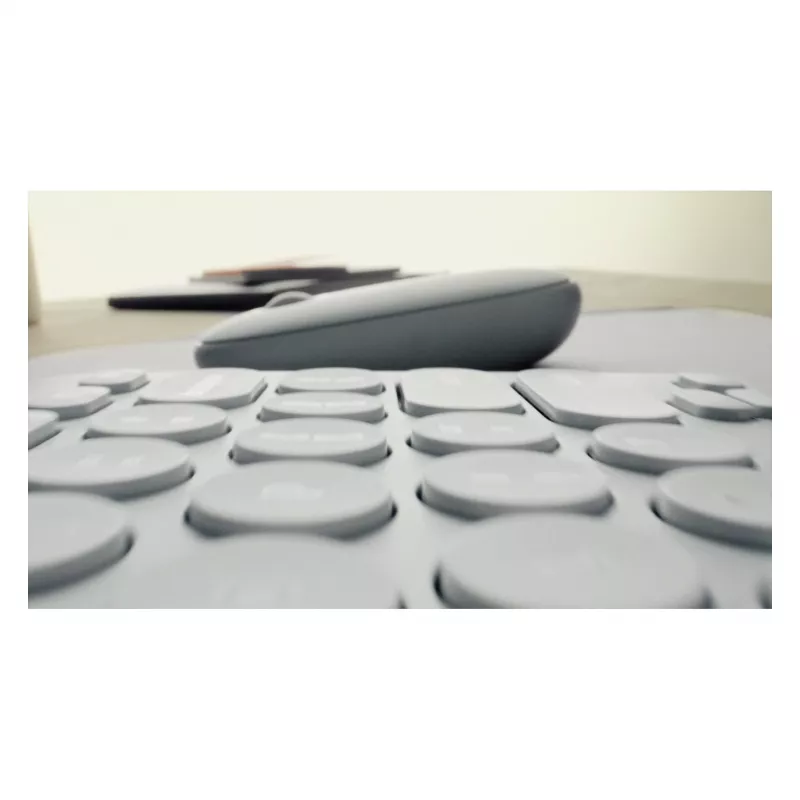 Logitech Pebble 2 Combo klaviatuur ja hiir komplektis universaalne RF-juhtmevaba + Bluetooth QWERTZ saksa roosa (920-012205)