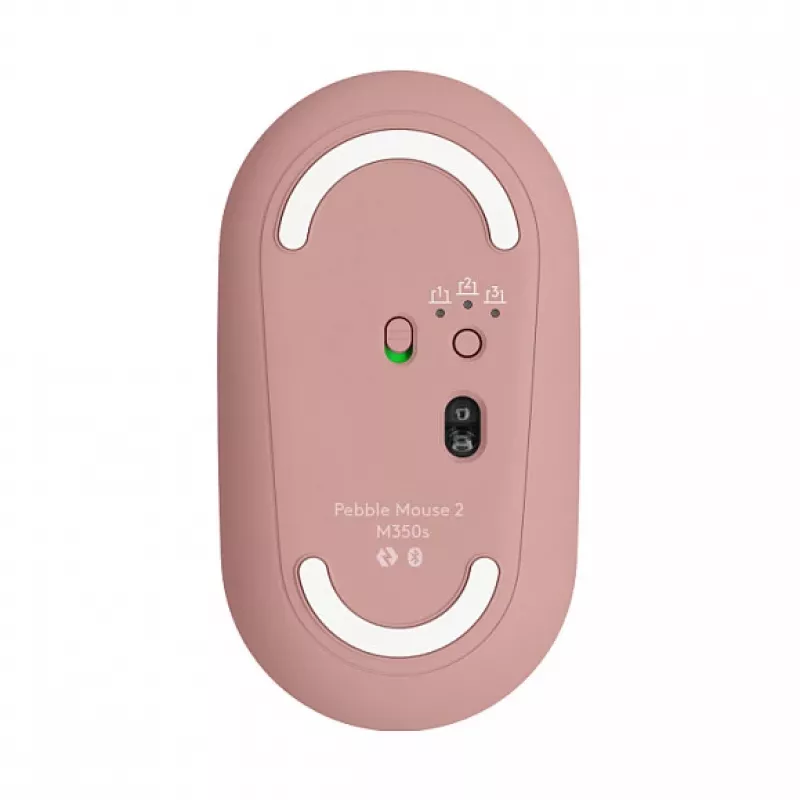 Logitech Pebble 2 Combo klaviatuur ja hiir komplektis universaalne RF-juhtmevaba + Bluetooth QWERTZ saksa roosa (920-012205)