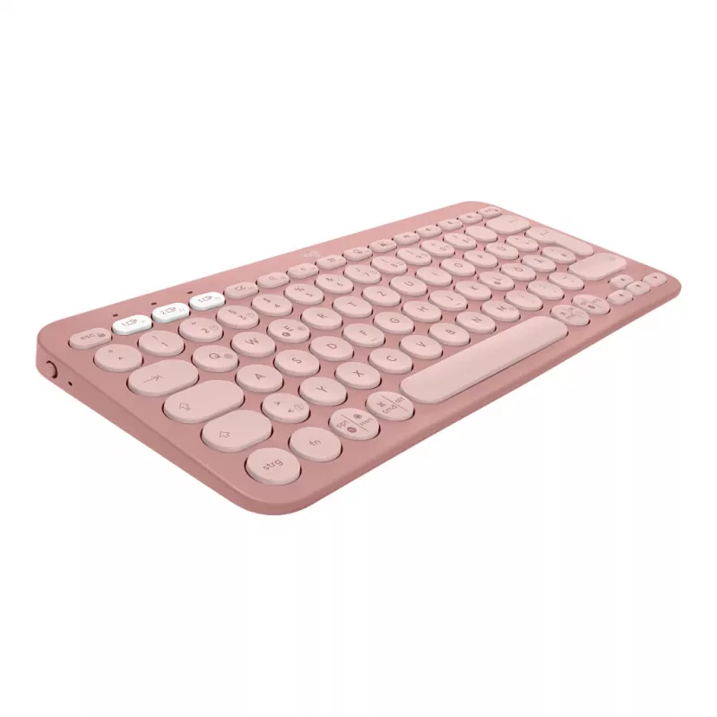 Logitech Pebble 2 Combo klaviatuur ja hiir komplektis universaalne RF-juhtmevaba + Bluetooth QWERTZ saksa roosa (920-012205)