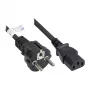 Netzkabel Schutzkontakt-Stecker Typ E+F (CEE 7/7, gerade) an C13 (gerade), schwarz, 0,75 mm², 1,5 m, Good Connections® (P0030-S015)