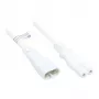 Euro-Extension C8 Plug (sirge) an C7/Euro 8 Socket (sirge), valge, 0,75 mm², 2 m, Good Connections® (P0870-W020)