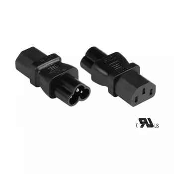 toiteadapter IEC seadmepistik C6 (sirge) IEC seadmepesale C13 (sirge), UL, must, Good Connections® (PA-0630S)