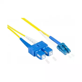 Alcasa LW-9075LS Fiiberoptiline kaabel 7,5 m 2x LC 2x SC OS2 Kollane (LW-9075LS)