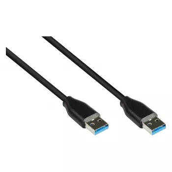 Good Connections 2831-AA005S - 0,5 m - USB A - USB A - USB 3.2 Gen 2 (3.1 Gen 2) - 10000 Mbit/s - Must