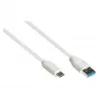 Good Connections 2831-AC005W - 0,5 m - USB A - USB C - USB 3.2 Gen 2 (3.1 Gen 2) - 10000 Mbit/s - Valge