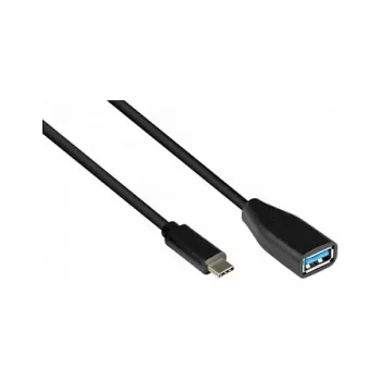 Good Connections 2811-OTG - 0,1 m - USB C - USB A - USB 3.2 Gen 1 (3.1 Gen 1) - 5000 Mbit/s - Must