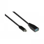 Good Connections 2811-OTG - 0,1 m - USB C - USB A - USB 3.2 Gen 1 (3.1 Gen 1) - 5000 Mbit/s - Must