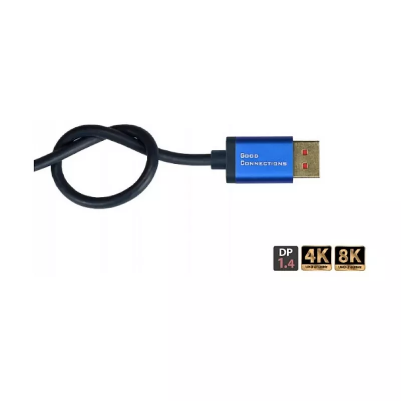 Alcasa SmartFLEX kaabel - 5 m - DisplayPort - DisplayPort - Isane - Isane - 7680 x 4320 pikslit (4814-SF050B)