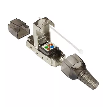 Good Connections GC-N0147 - RJ-45 - Must - Hõbedane - Läbipaistev - Isane - sirge - Cat6a - S/UTP (STP)