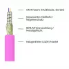 Alcasa LW-P820LC4 fiiberoptiline kaabel 20 m LC/UPC OM4 Cappuccino - violetne - valge (LW-P820LC4)