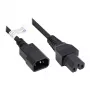 IEC Appliance-Hot-Condition Appliance-Connection kaabel C14 (sirge) kuni C15 (sirge), must, 0,75 mm², 1 m, Good Connections® (P1450-S010)
