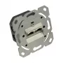 Netzwerkdose Cat. 6A, 2xRJ45, geschirmt, vertikale Kabelzuführung, ohne Zentralstück/-Abdeckrahmen, Good Connections (GC-N0051)