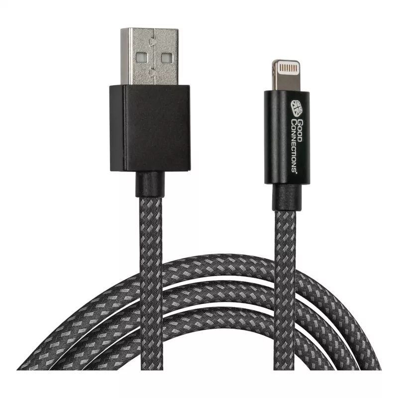 Good Connections USB 2.0 Lade- und Datenkabel für iPhone/iPad/iPod USB-A Stecker an Lightning - Das hochwertig verarbeitete und offiziell von Apple ze