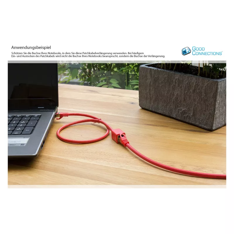 Goodconnections 8063VR-005R Etherneti ühenduskaabel punane
