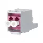 METZ CONNECT 15091075-I. Bauart: Flach, Produktfarbe: Violett, Weiß, Anschluss 1: RJ-45 (15091075-I)
