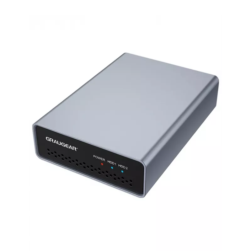 HDD/SSD-korpus GRAUGEAR G-25RD2-AC-10G Hõbedane 2,5 tolli 10 Gbit/s