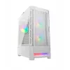 PC-korpus Cougar COUGAR Airface RGB Midi Tower valge — 230×386×491 mm, toetab ees 3×120/140 mm, taga 1×120 mm, 2,5/3,5-tollised kettad