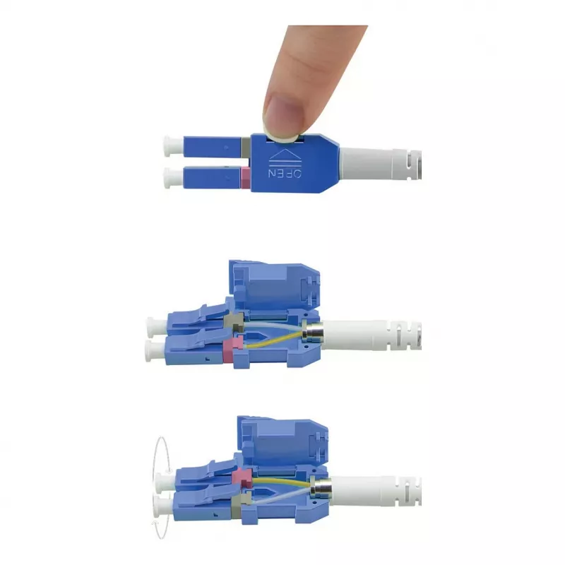 ROLINE LWL-Cable UNIBOOT Single Mode 9/125µm OS2 LC Duplex 0.5m - kaabel - Single-mode fibre