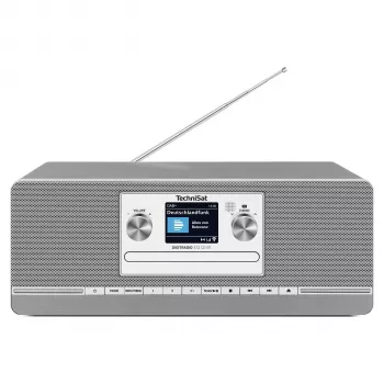TechniSat DIGITRADIO 372 CD BT köögi analoog- ja digiraadio antratsiit, hõbe