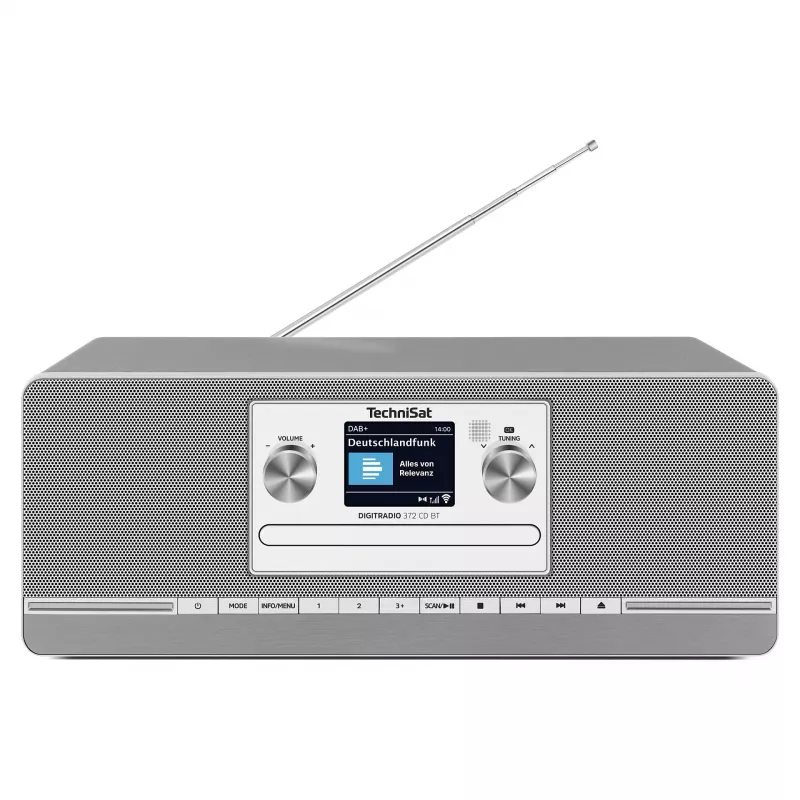 TechniSat DIGITRADIO 372 CD BT köögi analoog- ja digiraadio antratsiit, hõbe