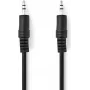 Nedis Stereo-Audio kaabel | 3.5 mm Plug | 3.5 mm Plug - nickel-plated | 1.00 m | Round | Must | Box