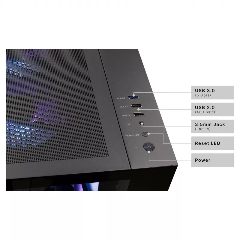 PC CAPTIVA R90-031 Ryzen 7 5700X 32GB 1TB SSD RTX5070 Windows 11