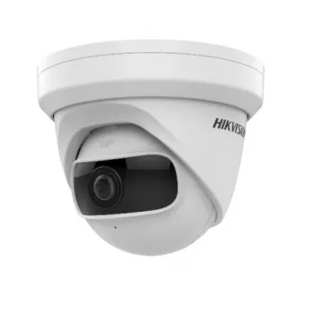 Kuppel-IP turvakaamera Hikvision DS-2CD2345G0P-I — sisetingimustesse, 4 MP (2688×1520), 1,68 mm fiksobjektiiv, 360° pööramine, lae/seina kinnitus, juhtmega