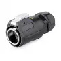 Alcasa S1 IC01-24R01 - RJ45 - Must - Isane/Emase - sirge - Metall - ränigeel - tsink - IP65 - IP67 (IC01-24R01)