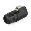 Alcasa S1 IC01-24R01 - RJ45 - Must - Isane/Emase - sirge - Metall - ränigeel - tsink - IP65 - IP67 (IC01-24R01)