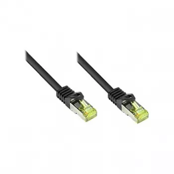 RJ45 patch-kaabel Cat.7 toorkaaliga ja riivikaitsega (RNS®), S/FTP, PiMF, halogeenivaba, 600MHz, OFC, must, 60m, Good Connections® (8070R-600S)
