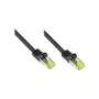 RJ45 patch-kaabel Cat.7 toorkaaliga ja riivikaitsega (RNS®), S/FTP, PiMF, halogeenivaba, 600MHz, OFC, must, 60m, Good Connections® (8070R-600S)